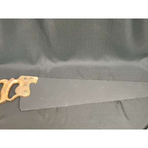 Vintage H. Disston & Sons Hand Saw with Winter Scene Mural - Picture 6 of 8